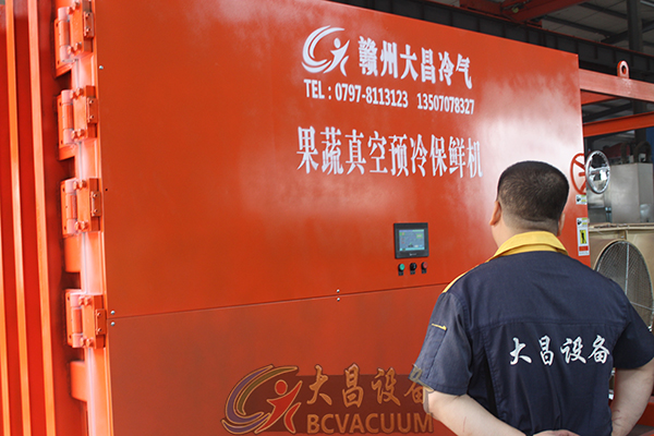果蔬真空预冷机河北果蔬批发市场安装